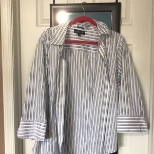 Women’s button down striped blouse